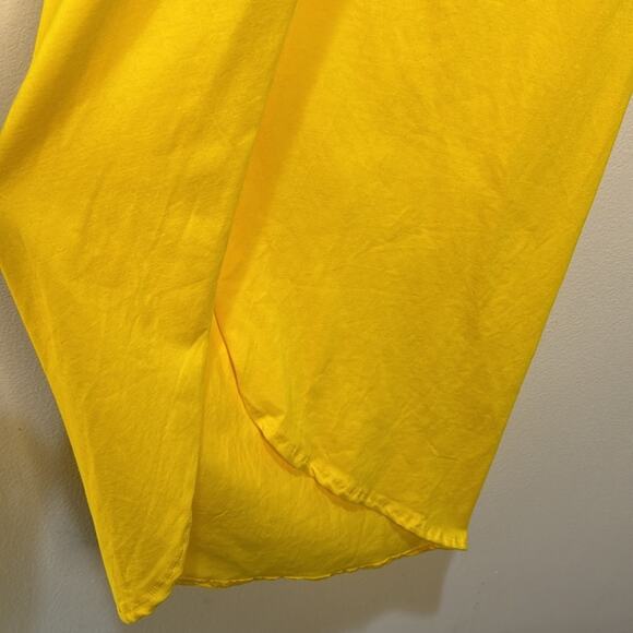 Rebdolls Live A Little Drape Front Midi Bodycon Skirt- Yellow Size 1X - Picture 4 of 6